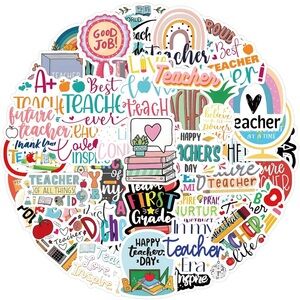 60 Count Teacher Stickers Pack NIP